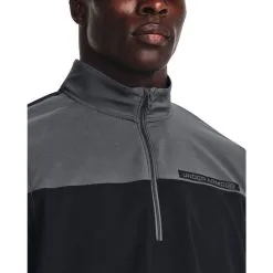 Under Armour Storm Windstrike 1/2 Zip Men's Golf Pullover -Cheap Clothing Store 1377382 001 COLLAR 700x700