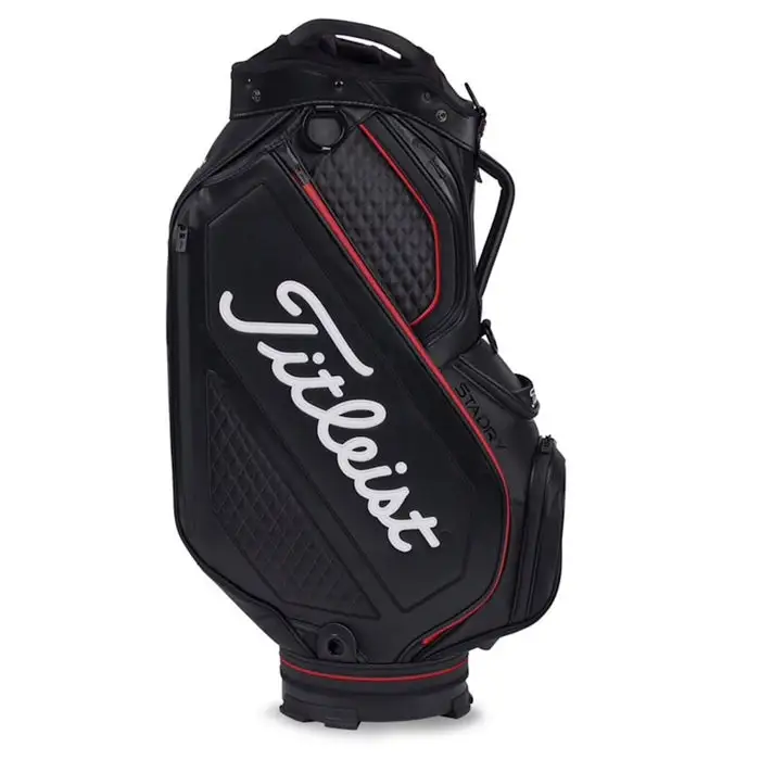 Titleist Jet Black Premium StaDry Cart Golf Bag 3 Titleist Jet Black Premium StaDry Cart Golf Bag