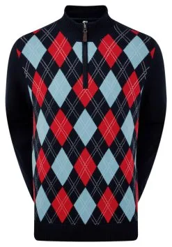 FootJoy Wool Blend Lined Argyle Pullover 92946
