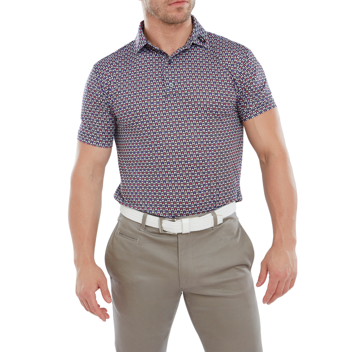 FootJoy Half Moon Lisle Men's Golf Polo Shirt 80012 4 FootJoy Half Moon Lisle Men's Golf Polo Shirt 80012 - Image 2