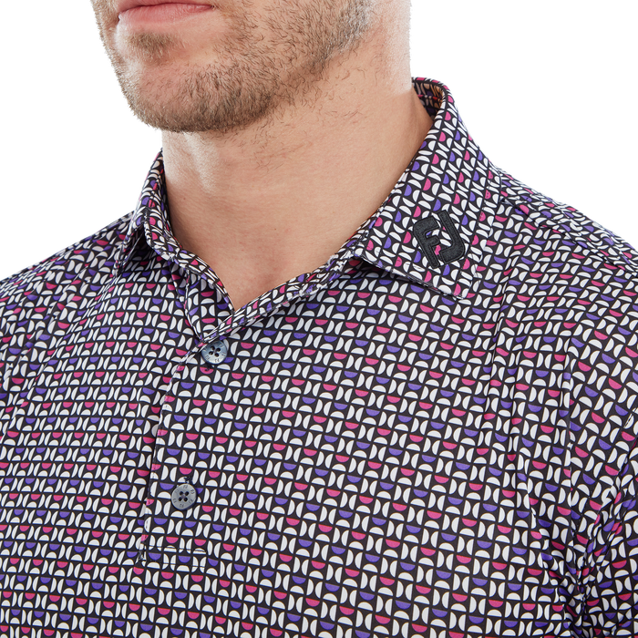 FootJoy Half Moon Lisle Men's Golf Polo Shirt 80012 7 FootJoy Half Moon Lisle Men's Golf Polo Shirt 80012 - Image 5