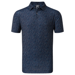 FootJoy Glass Print Lisle Men's Golf Polo Shirt 80038