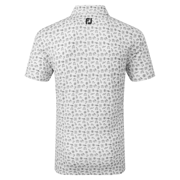 FootJoy Travel Print Lisle Men's Golf Polo Shirt 80046 6 FootJoy Travel Print Lisle Men's Golf Polo Shirt 80046 - Image 4