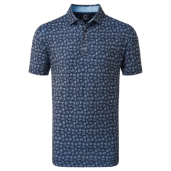 FootJoy Travel Print Lisle Men's Golf Polo Shirt 80047