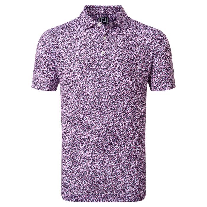 FootJoy Confetti Print Men's Golf Pique Shirt 80087 3 FootJoy Confetti Print Men's Golf Pique Shirt 80087