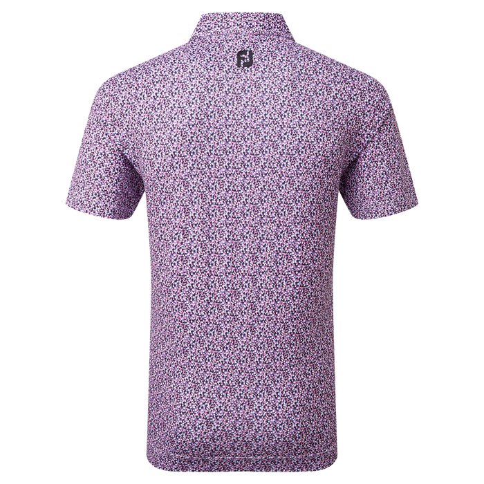 FootJoy Confetti Print Men's Golf Pique Shirt 80087 6 FootJoy Confetti Print Men's Golf Pique Shirt 80087 - Image 4