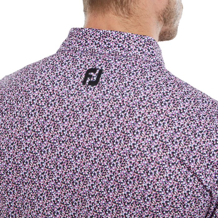 FootJoy Confetti Print Men's Golf Pique Shirt 80087 7 FootJoy Confetti Print Men's Golf Pique Shirt 80087 - Image 5