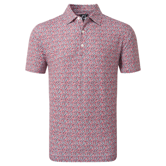 FootJoy Confetti Print Men's Golf Pique Shirt 80089 3 FootJoy Confetti Print Men's Golf Pique Shirt 80089