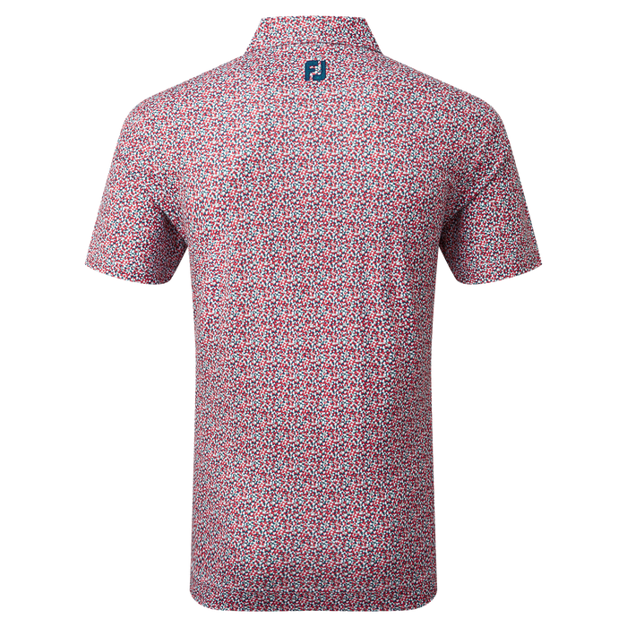 FootJoy Confetti Print Men's Golf Pique Shirt 80089 6 FootJoy Confetti Print Men's Golf Pique Shirt 80089 - Image 4