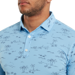 FootJoy Tropic Print Lisle Men's Golf Polo Shirt 80092 11 FootJoy Tropic Print Lisle Men's Golf Polo Shirt 80092 -Cheap Clothing Store FJ 80092 05 700x700