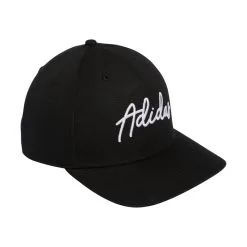 Adidas Script Curved Snapback Golf Hat -Cheap Clothing Store GJ6979 HDW photo front side lateral white 700x700