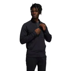 Adidas Quarter-Zip Golf Pullover 11 Adidas Quarter-Zip Golf Pullover -Cheap Clothing Store H11043 APP on model walking white 700x700