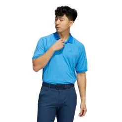 Adidas Moss Stitch Polo Golf Shirt -Cheap Clothing Store HE2895 APP on model standard white 700x700