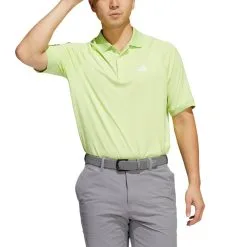 Adidas Moss Stitch Polo Golf Shirt -Cheap Clothing Store HE2896 4 APPAREL OnModel FrontView white 700x700