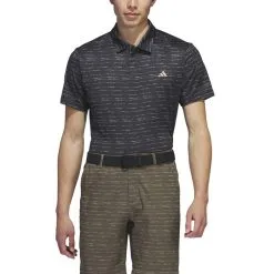 Adidas Stripe Zip Men's Golf Polo Shirt -Cheap Clothing Store IC1347 4 APPAREL OnModel FrontView white 700x700