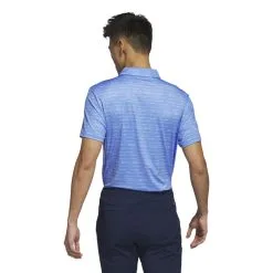 Adidas Stripe Zip Men's Golf Polo Shirt -Cheap Clothing Store IC1348 5 APPAREL OnModel BackView white 700x700